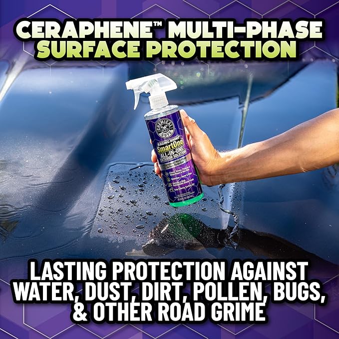 Chemical Guys, Raging Rhino All-in-One Exterior Detailer Spray, 20 oz | Waterless wash, quick detailer and spray wax in one step, cleans and shines paint, glass, wheels and chrome, slick gloss