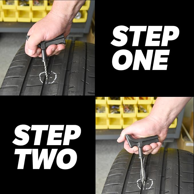 Slime Tire Repair Kit 2040-A, 11 Pieces | Deluxe | Includes Strings & Tools | Pack of 2