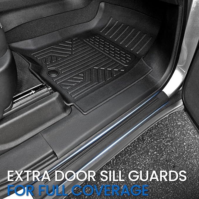 Floor Mats Cargo Mat for 2021-2024 2025 2026 Chevrolet Chevy Suburban/GMC Yukon XL/Cadillac Escalade ESV 7 Seats Car Mat Accessories, All Weather TPE Full Set Trunk Cargo Liner