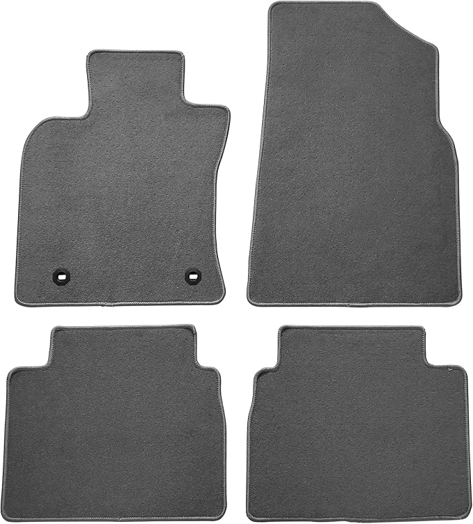 Fit 2018-2024 Toyota Camry Floor Mats IKON Style Nylon Gray | IKON MOTORSPORTS, Carpet Front & Rear 4PC Set, 2019 2020