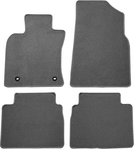 Fit 2018-2024 Toyota Camry Floor Mats IKON Style Nylon Gray | IKON MOTORSPORTS, Carpet Front & Rear 4PC Set, 2019 2020