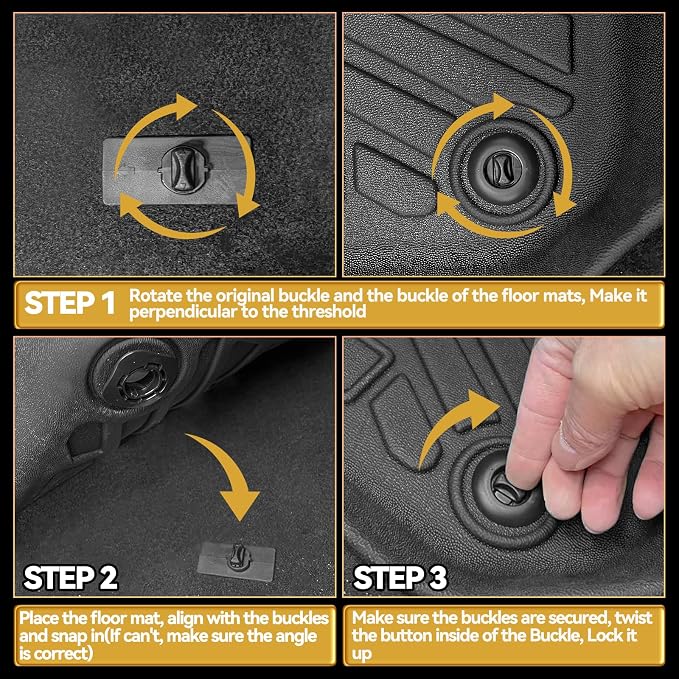 Naibeve Floor Mats for 2012-2016 Honda CRV - All Weather for Honda CRV Floor Mats & Cargo mat & Backrest Mats Waterproof Interior Accessories