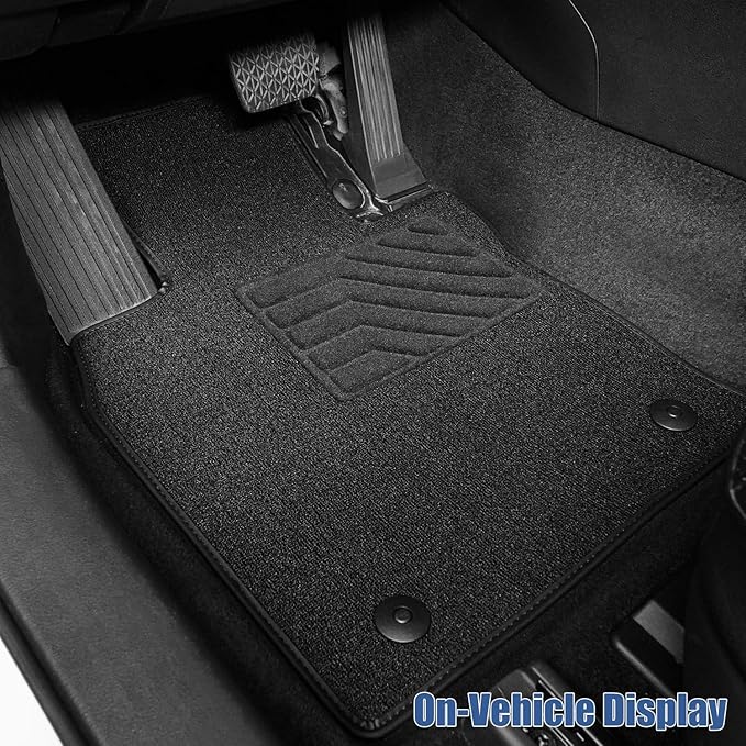 Carpet Floor Mats Fit for Jeep Compass 2017-2025 2026, Custom Fit All Weather Anti-Slip Waterproof Floor Liners - 3pc