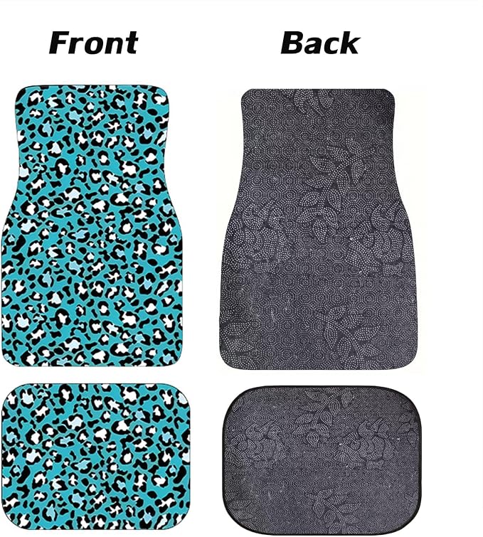 Car Floor Mats Non-Slip Automotive Floor Mats All-Weather Front Rear Car Floor Foot Mat Sets of 4 Pieces Foot Mats Rugs Carpet for Car Trucks SUV Sedans (NO.52)