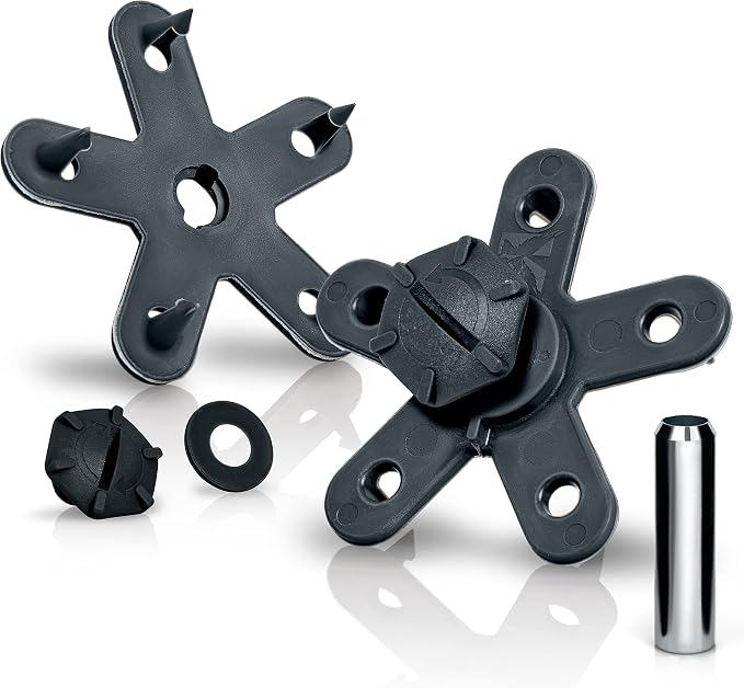 Eagle Klaw 2.0 Floor Mat Clips (8 Sets) for Car Mats and Floor Liners - Made in USA Car Accessories - Black - 4 Car Floor Mats kit + 3/8" Cutter