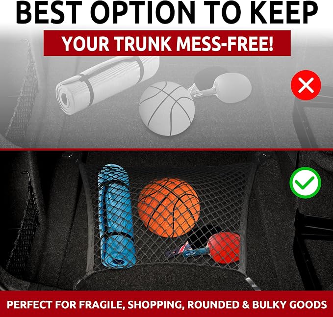 Floor Style Trunk Cargo Net for BMW 3 Series 320i 320iX 323i 325i 325xi 328d 328dX 328i 328iX 328xi 330e 330i 330iX 330xi 335d 335i 335is 335iX 335xi 340i 340iX
