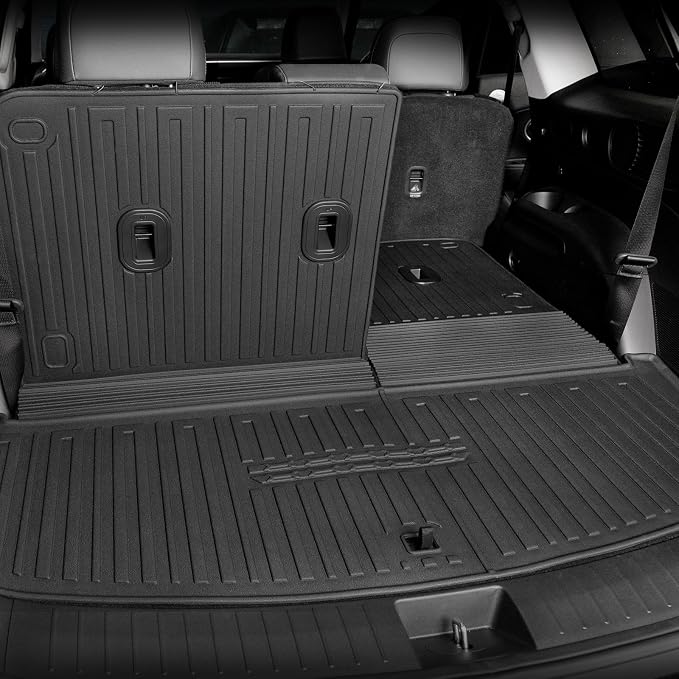 Floor Mats for Hyundai Palisade Gasoline 2026, All Weather Floor Mats Trunk Cargo Liner with Backrest Protectors Accessories, Full Coverage Set (Fit 7/8 Seats)