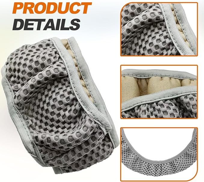 Car Elastic Stretch Steering Wheel Cover, Universal 15" Automotive Steering Wheel Protector, Microfiber Ice Silk, Breathable, Anti-Slip, Easy Carry, Car Accessories for Cars/SUVs/Vans/Truck (Grey)
