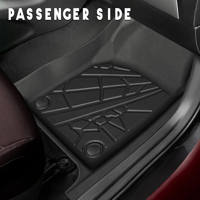 KARPAL Floor Mats for Jeep Grand Cherokee 2016-2021 / Dodge Durango 2016-2026, All Weather TPE Custom Fit Floor Liners Car Mats Accessories, Front & 2nd Row