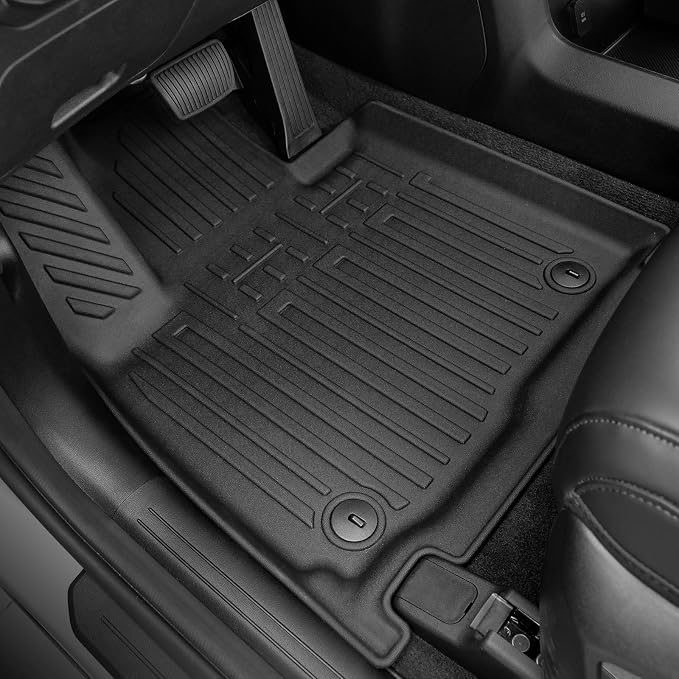 Floor Mats for Kia Telluride Gas 2027, All Weather Floor Mats Trunk Cargo Liner with Backrest Protectors Accessories, Full Coverage Set (Fit 7/8 Seats)