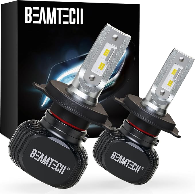 BEAMTECH H4 Bulbs, 900-3 S1 Series Fanless Fog Light, Pack of 2