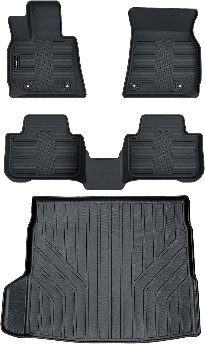 Auxko All Weather Floor Mats Cargo Mat Fit for 2026 2025 BMW X3 G45 TPE Liners Car Accessories All Season Guard Odorless Anti-Slip Floor Mats Cargo Liner