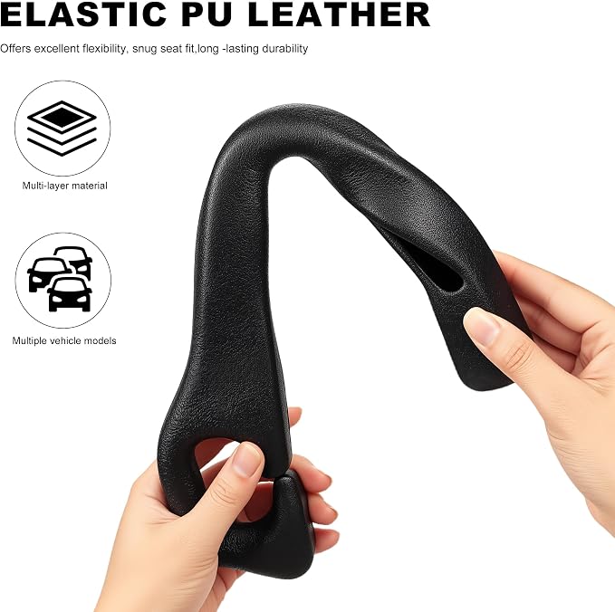 Car Seat Gap Filler 2 Pack,No Drop Seat Guard,Drop Seat Gap fillers Between Seat and Console Stop Things from Dropping (Black)