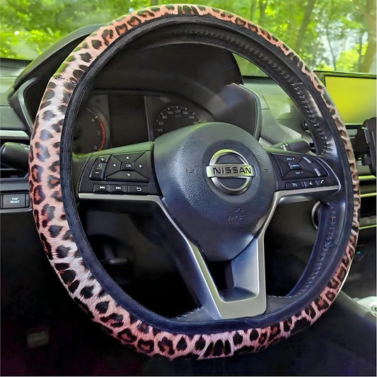 14-15 Inch Car Steering Wheel Cover, Breathable,Soft Non-Slip Steering Wheel Protector, for Most Cars, Trucks and SUV (BZDQ)