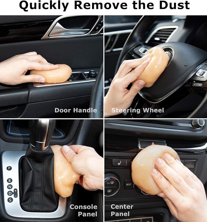 TICARVE Cleaning Gel for Car Detail Putty Cleaning Gel Auto Detail Tools Car Interior Cleaner Cleaning Mud Dust for Cars and Keyboard Cleaner Gel Clean Slime Reusable Car Vent Cleaner | Auto Detailing Tools, Car Interior Keyboard Dust Cleaner Putty, Ti...
