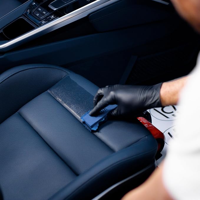 Gyeon Leather Shield EVO 50 ml - Ceramic Coating Liquid for Leather | All Types of Natural Leather, Tesla Vegan | No Change in Finish of Upholstery |Repels Dirt and Liquid, Car Interior UV Protector