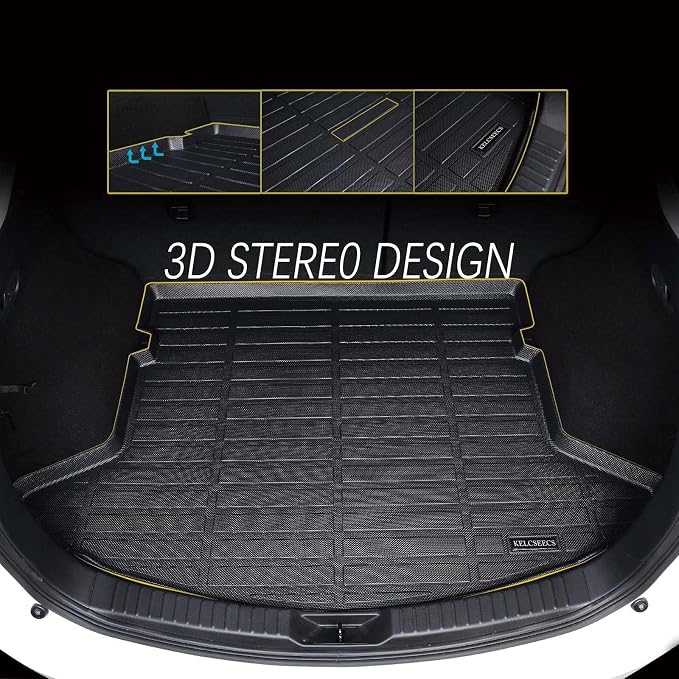 KELCSEECS Floor Mats & Cargo Liner Custom for Nissan Altima 2019-2026 All Weather Protection TPE Floor Liners Front& Rear Row Full Set Accessories Black