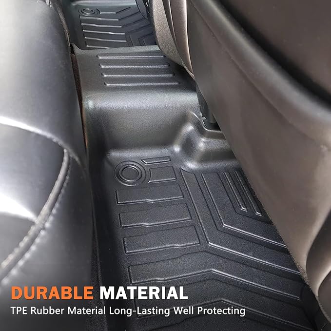 KUST Floor Mats for 2013-2019 Ford Escape, TPE Rubber Floor Liners All Weather Protection Front Rear Car Mats Escape Accessories High Edge 3PCS