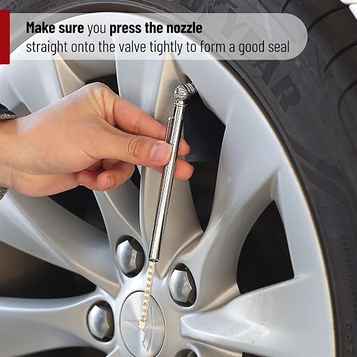 UNCO-Pencil Tire Gauge, 4 Pack, 10-75 PSI - Car Tire Air Gauge for Tires