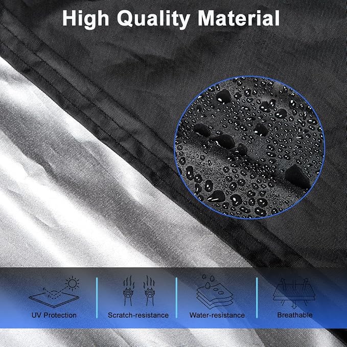 Waterproof SUV Car Covers for Automobiles, All Weather Outdoor Full Exterior Cover fit SUV Length 181-191 inch