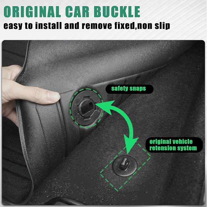 Original Floor Mats for 2022-2025 Lexus NX NX250/ NX350/ NX350h - Custom Fit All Weather TPE Heavy Duty Car Mats 1st and 2nd Row for NX Accessories