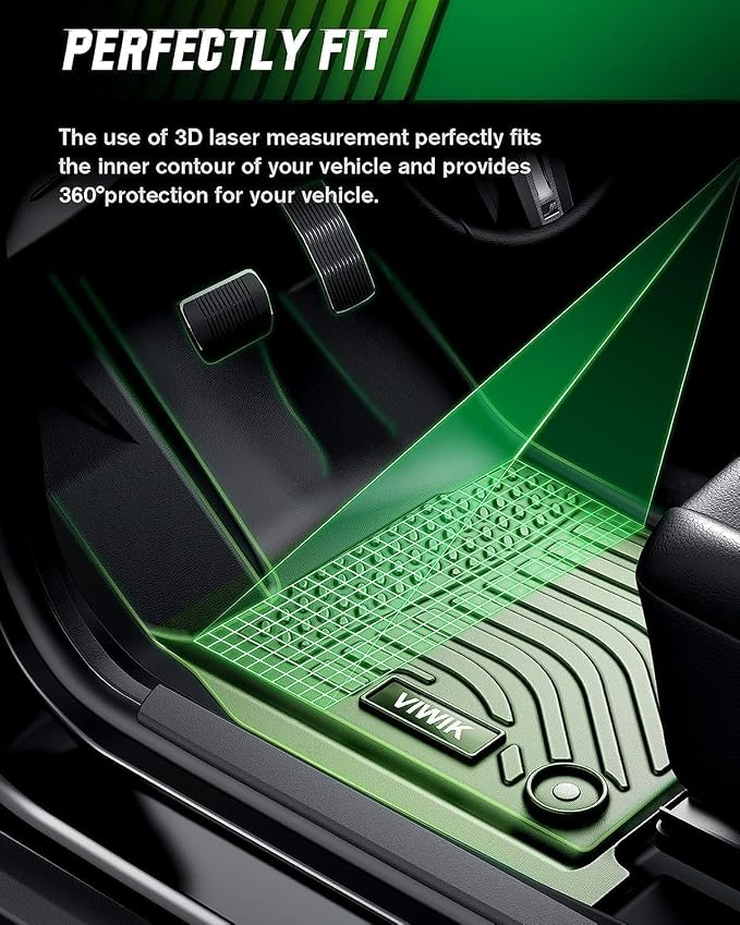 VIWIK Floor Mats Fit for Mazda CX-5 2025-2022 Heavy Duty Protection, TPE Anti-Slip Car Mats All Weather Custom Floor Liners for CX5 2022 2023 2024 2025