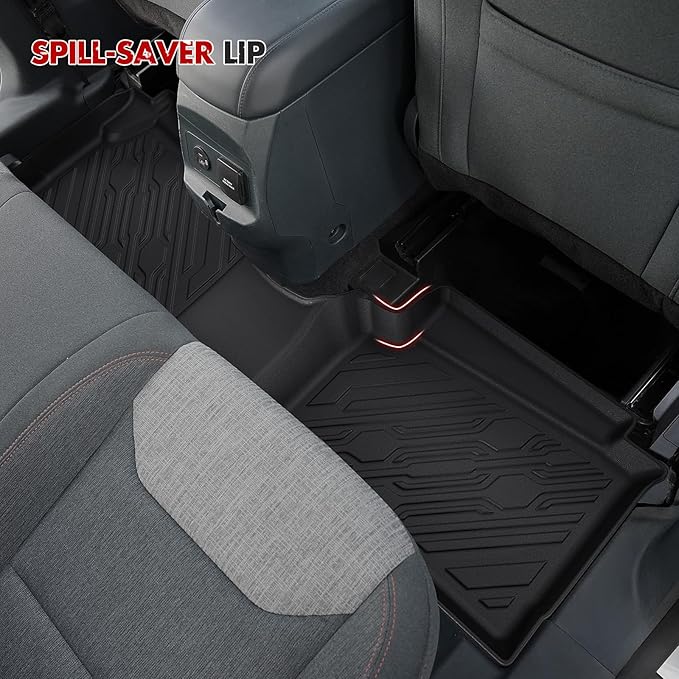 Mabett Floor Mats with Door Sill Protectors for Ford Maverick Gasoline Accessories 2026 2025 2024 2023 2022, All-Weather TPE Liner Mat Custom Fit Maverick Gasoline Model(NOT fit Hybrid)