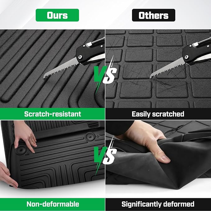 Cartist Floor Mats Fit for Dodge Ram Promaster Van 1500/2500/3500 2018-2025 All Weather Floor Liners for Ram Promaster Accessories Carpet Protection 3D TPE Heavy Duty(Not Fit EV & Ram Promaster City)