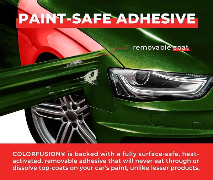 ColorFusion PPF by VViViD, Gloss Urban Green Dry Apply PPF Vinyl Car Wrap Roll 10ft x 5ft