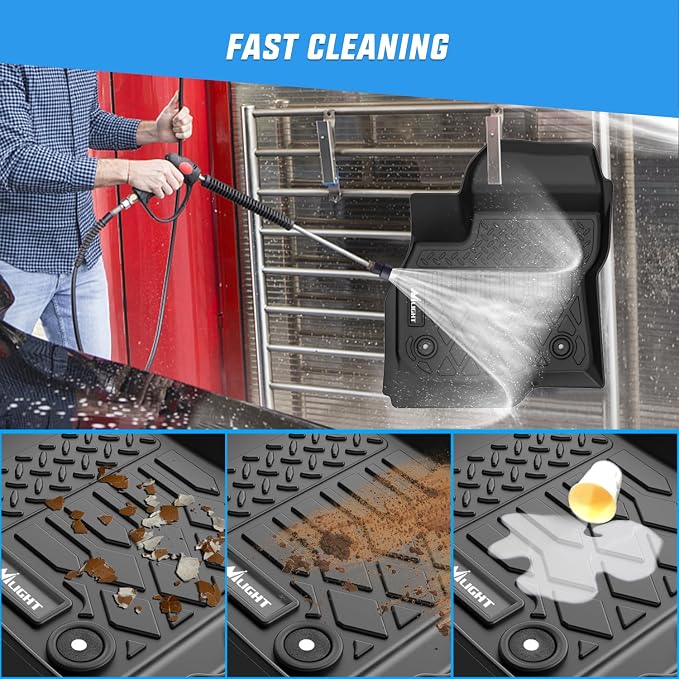 Nilight TPE Floor Mats for Chevy Bolt EUV 2022 2023 2024, All Weather Custom Fit Heavy Duty Floor Liners