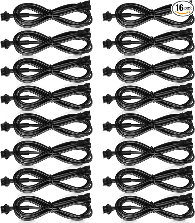 Kanayu 16 Pcs 60 Inch 4 Pin RGB LED Accent Multicolor Light Extension Cable Wire Cord Set for LED Motorcycle ATV Car Multicolor Neon Strip Trucks Rock Light