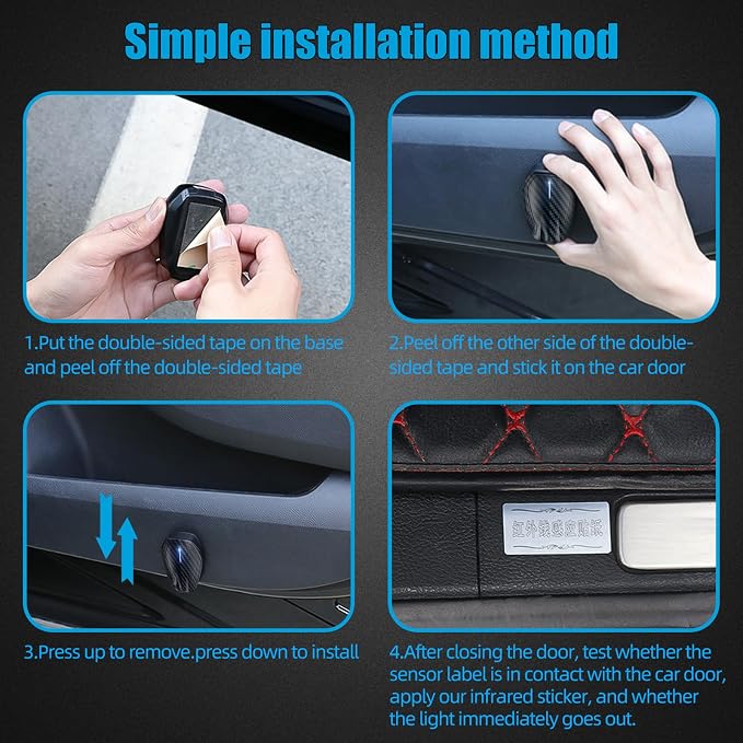2Pcs Car Door Light Car-Door Projector Logo Light for Universal Rechargeable Courtesy LED Lights, Suitable fit All Models(Fire Phoenix)