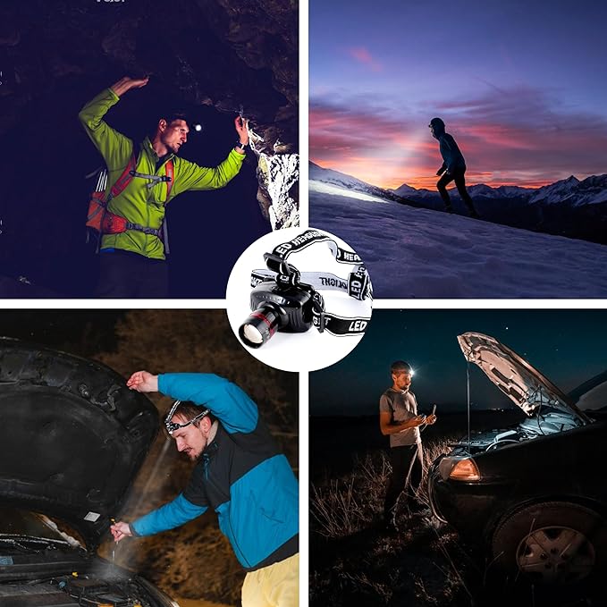 Car Emergency Kit with Battery Jumper Cables Headlamp Car Safety Kits | LIANXIN Roadside Emergency Kit Tow Straps, Art Knife, Gloves, Breakdowns Gifts for New Drivers and Teenagers