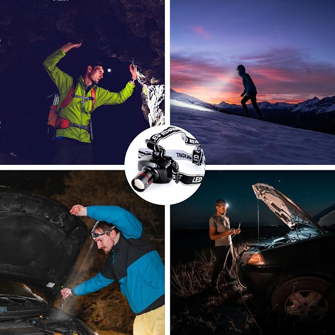 LIANXIN Car Roadside Emergency Kit,with Jumper Cables Car Safety Kits | Emergency Car Kit Tow Straps Headlamp Jumping Cables Safety Hammers Gloves, Breakdowns Gifts for New Drivers