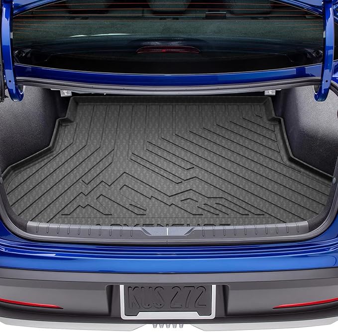 KUST Floor Mats Set for 2025-2026 Kia K4 Sedan Accessories | Front Rear Car Mats, Cargo Trunk Mat, All Weather Protection, TPE Rubber, Raised Edge