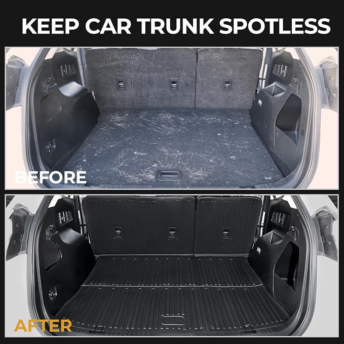 Floor Mats for Ford Edge 2015-2026, All Weather Floor Mats Trunk Cargo Liner with Backrest Protectors and Door Sill Guards Accessories, Full Coverage Set
