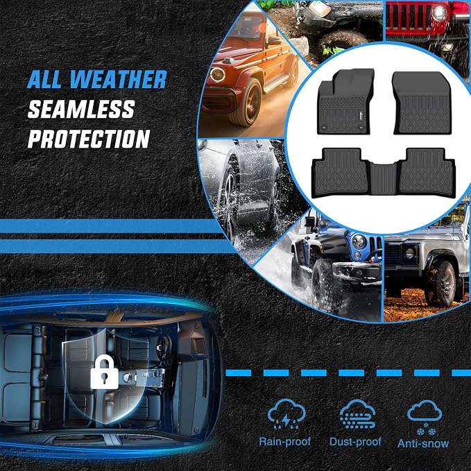 Nilight TPE Floor Mats for Toyota Prius & Prime 2016 2017 2018 2019 2020 2021 2022,All Weather Custom Fit Heavy Duty Floor Liners