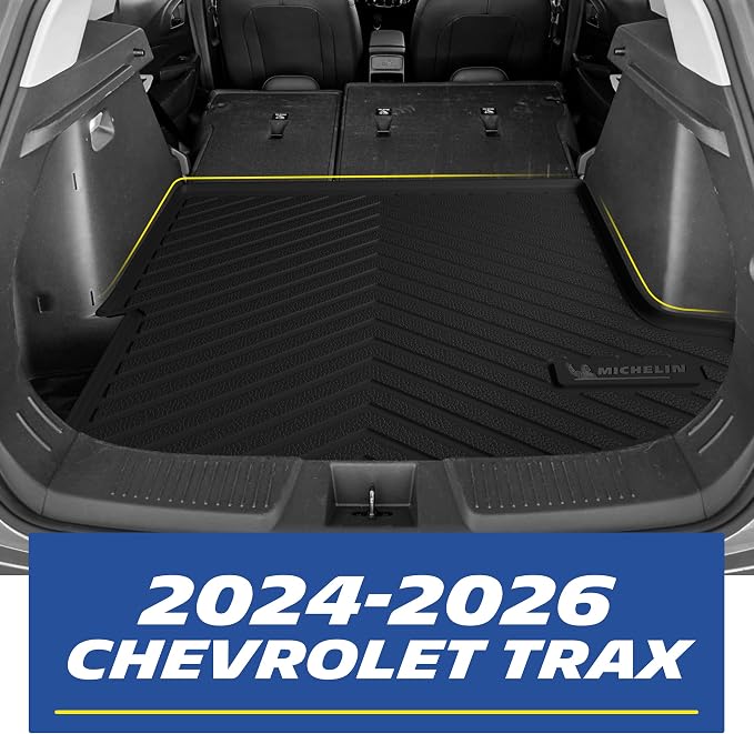 Michelin Vehicle Mats, All-Weather TPE Custom Fit Liner for 2024-2026 Chevy Trax (4 Piece), Not Fit Buick Envista, Premier