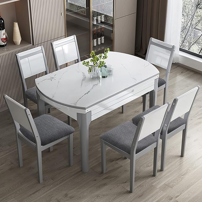 Genina Waterproof Seat Covers for Dining Room Chairs Covers Dining Chair seat Covers Kitchen Chair Covers slipcovers (Dark Gray, 4 Pcs)