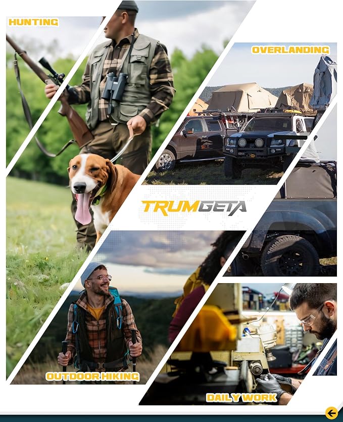 Trumgeta 7"x13" Universal Sun Visor Organizer Rigid MOLLE Panel for Vehicle Car SUV Trucks Tactical Gears Interior Accessories