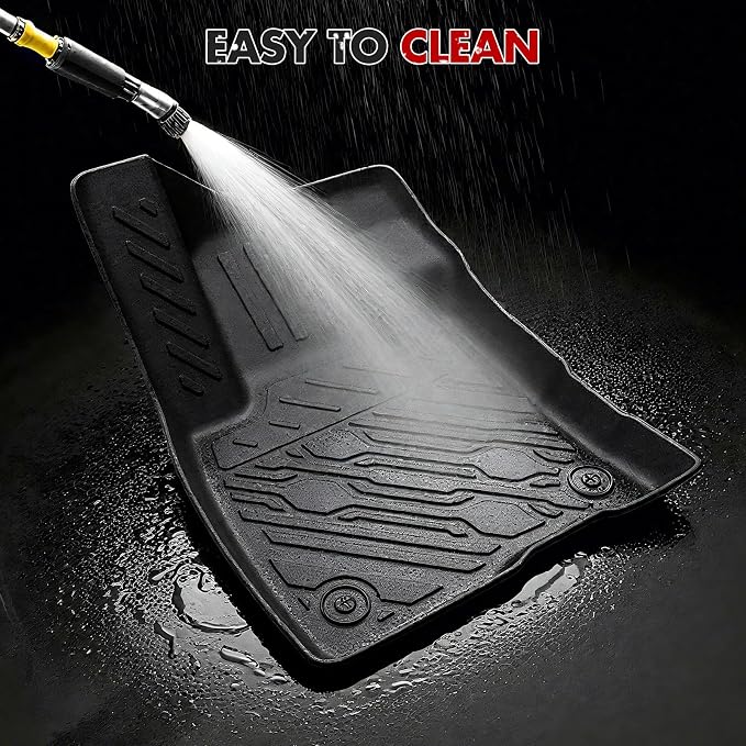 Mabett Floor Mats with Door Sill Protectors for Ford Maverick Gasoline Accessories 2026 2025 2024 2023 2022, All-Weather TPE Liner Mat Custom Fit Maverick Gasoline Model(NOT fit Hybrid)