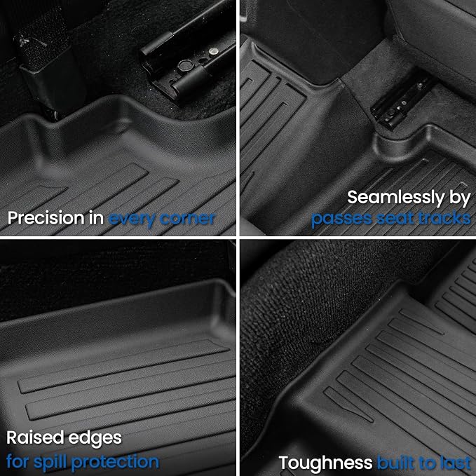 Floor Mats Set for 2021-2026 Kia K5 FWD & 2020-2026 Hyundai Sonata Gas FWD, All Weather TPE Floor Liners Trunk Mat Cargo Liner Accessories for K5 FWD- GT Line/GT/LXS/LX/EX