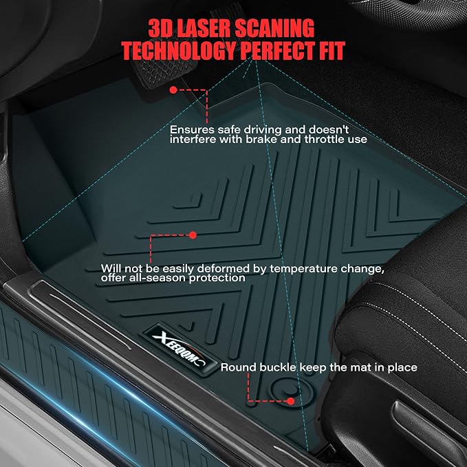 Floor Mats for 2021-2025 2026 Buick Envision with Cargo Liner All Weather TPE Protection Floor Liners Full Set with Trunk Mat for 2021 2022 2023 2024 2025 2026 Buick Envision Accessories