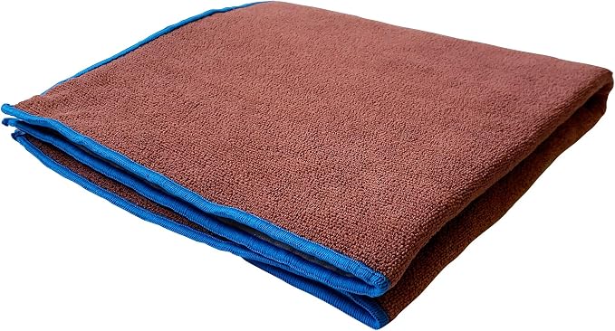 Premium Waterproof Seat Pad for Incontinence - Slip-Resistant, Ultra Absorbent Soft Microfiber 22 x 22 Inches - 5 Layer Design - for Adults, Kids and Pets, Brown/Blue