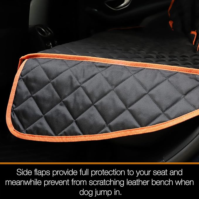 Dog Car Seat Cover for Back Seat of Trucks Ford F150/F250/Chevrolet Silverado/GMC/Ram 1500 Waterproof Truck Back Seat Cover for Kids Without Smell Heavy Duty and Nonslip Bench Seat Protector