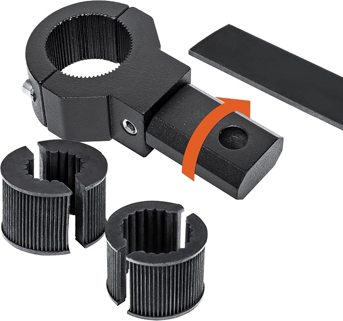 Off-Road ATV UTV Light Bar Mount Mounting Bracket Mini Bar Clamp Kit [0.75"/1"/1.25" Inch] [360-Degree] [2 Stud Sizes] [Aluminium] [1 Unit] Bull Bar Roll Bar Clamp Roll Cage Clamps Mount for ATV UTV