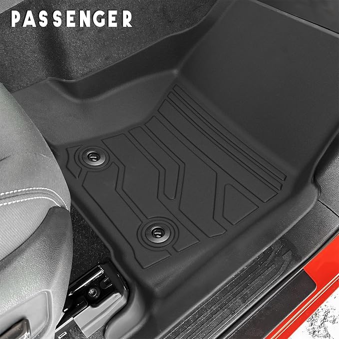 KARPAL Floor Mats for Toyota Tacoma 2024-2026 Double Cab Auto Trans (Not Hybrid), Custom Fit All Weather TPE Floor Liners, 1st&2nd Row Mat, Tacoma TRD/SR/SR5/limited Accessories