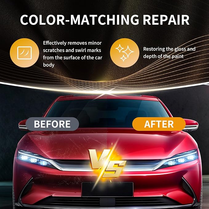 Car Scratch Remover for Vehicles - Rubbing Compound & Car Paint Scratch Repair, Scratch Removal Wax & Swirl Remover for Scuffs - Works on All Cars, Trucks, SUVs - 4.2OZ