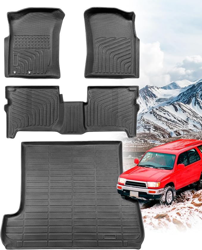 Car Floor Mats for Toyota 4Runner 1996 1997 1998 1999 2000 2001 2002 | All Weather for 3rd gen 4 runner Accessories, for Limited SR5 Base N180 SUV N180 Accessories