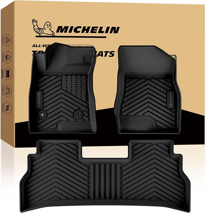 Michelin Vehicle Mats, All-Weather TPE Custom Fit Liner for 2024-2026 Chevy Trax/Buick Envista (3 Piece), Premier